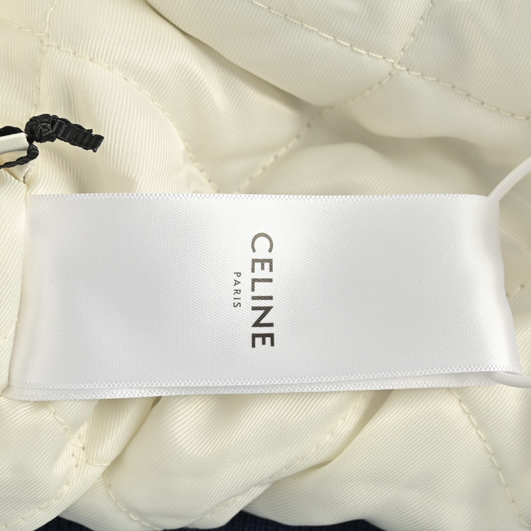 Celine/赛琳 24Fw 字母棒球服棉服外套 定制锦御温绒 字母为浮雕工艺 字母绣梦立体工艺