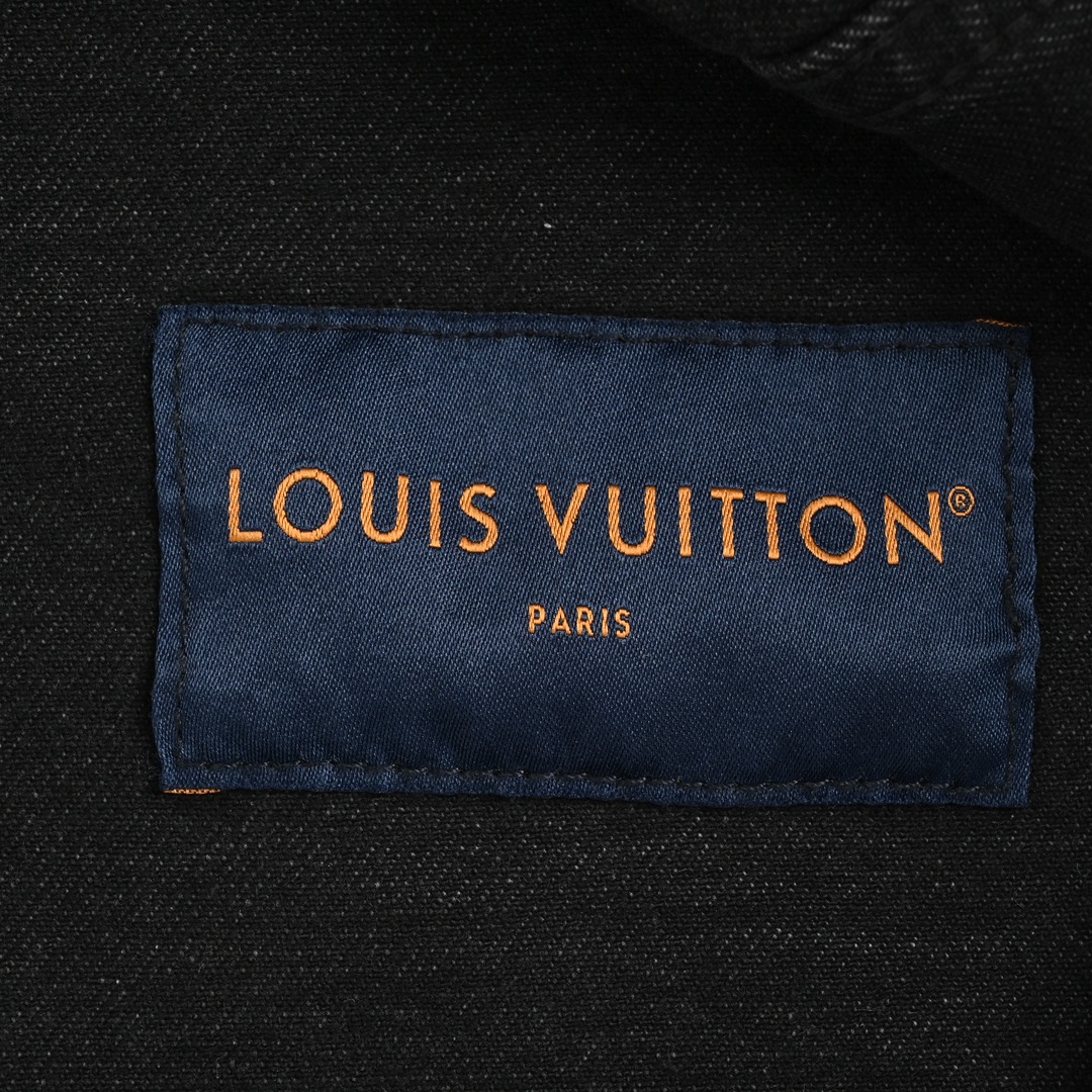 Louis Vuitton/路易威登 24Fw 满幅刺绣老花渐变水洗套装牛仔外套