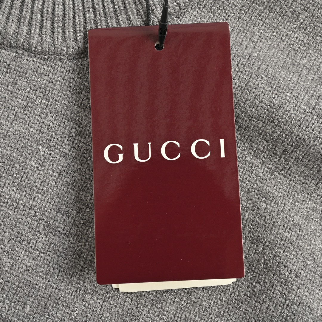 Gucci/古驰 24Fw 提花针织毛衣 山羊毛原料纱线