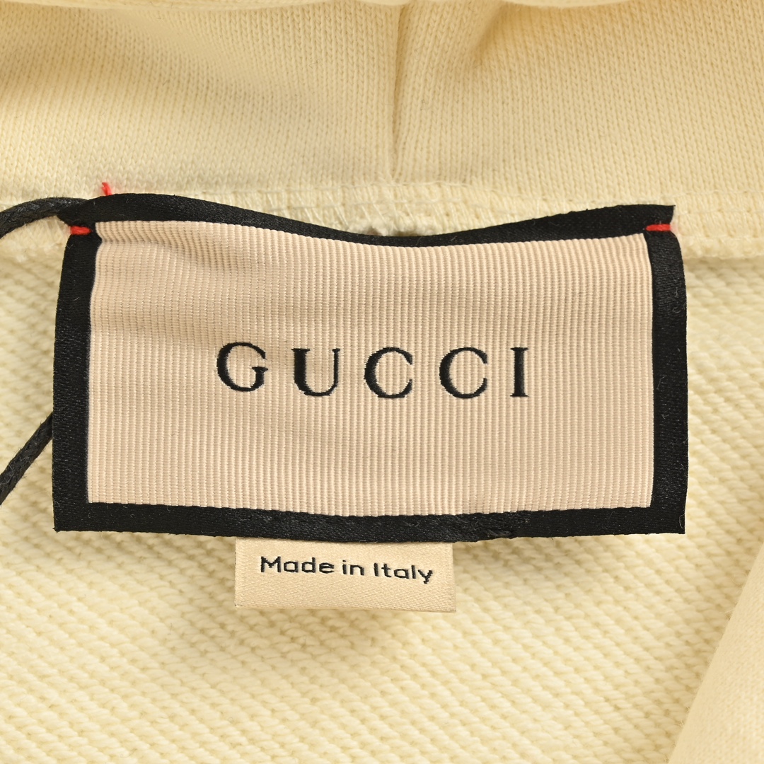 Gucci/古驰 24Fw 霓虹渐变闪电字母印花连帽卫衣