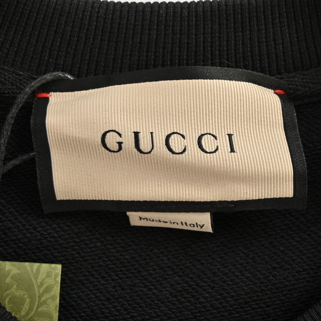 Gucci & Balenciaga 联名款草写字母印花圆领卫衣