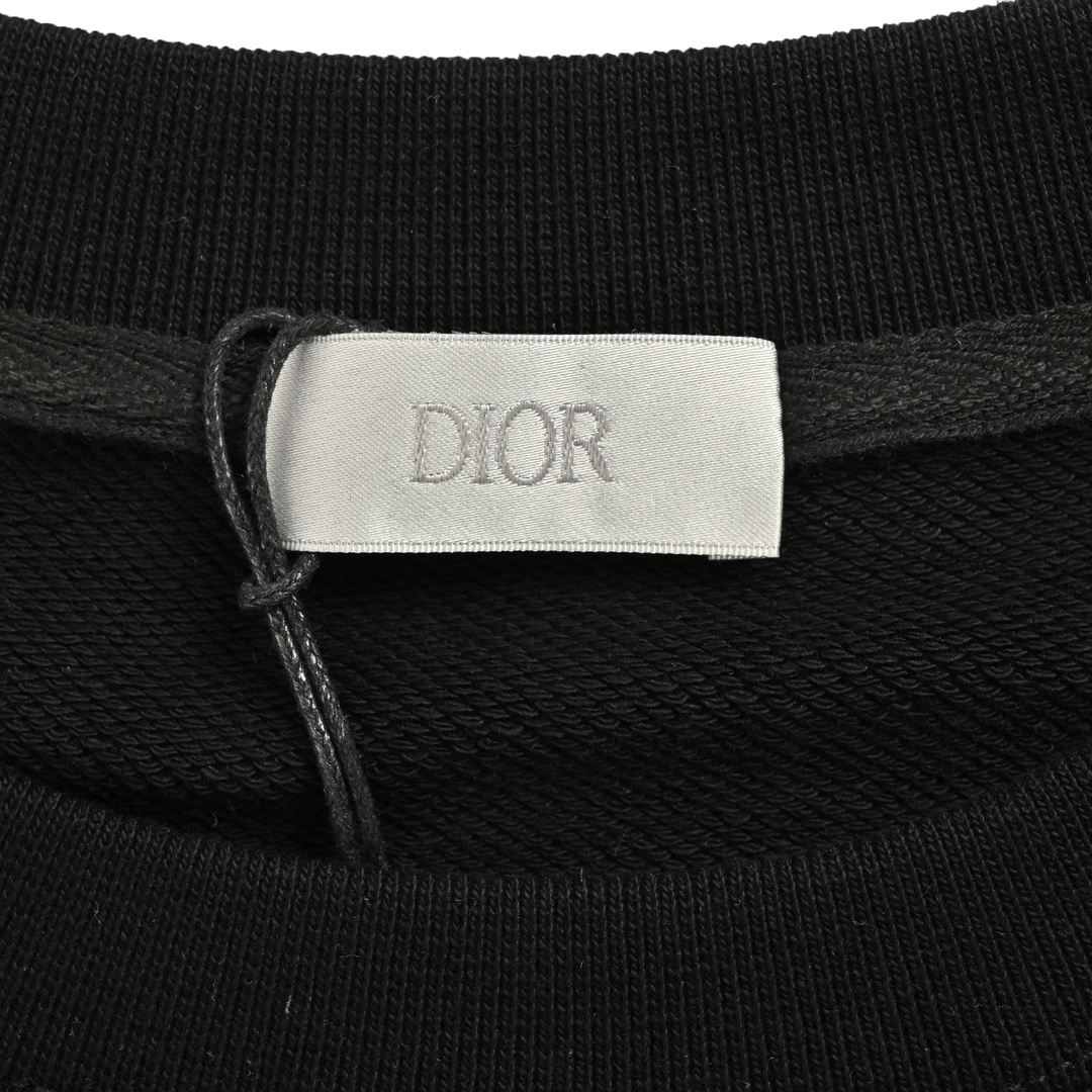 Dior/迪奥 24Fw 刺绣别针字母圆领卫衣