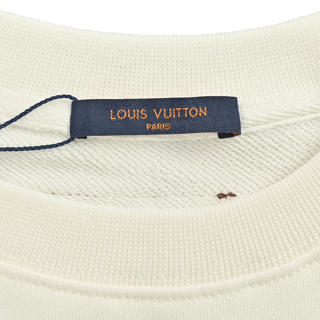 Louis Vuitton/路易威登 24Fw 经典刺绣四叶草logo圆领卫衣