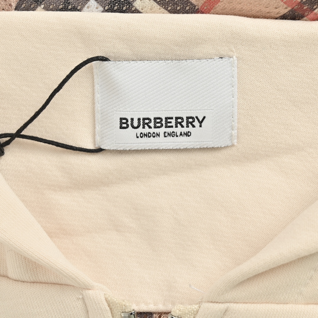 Burberry/巴宝莉 24Fw 胸口蓝色战马刺绣拉链外套