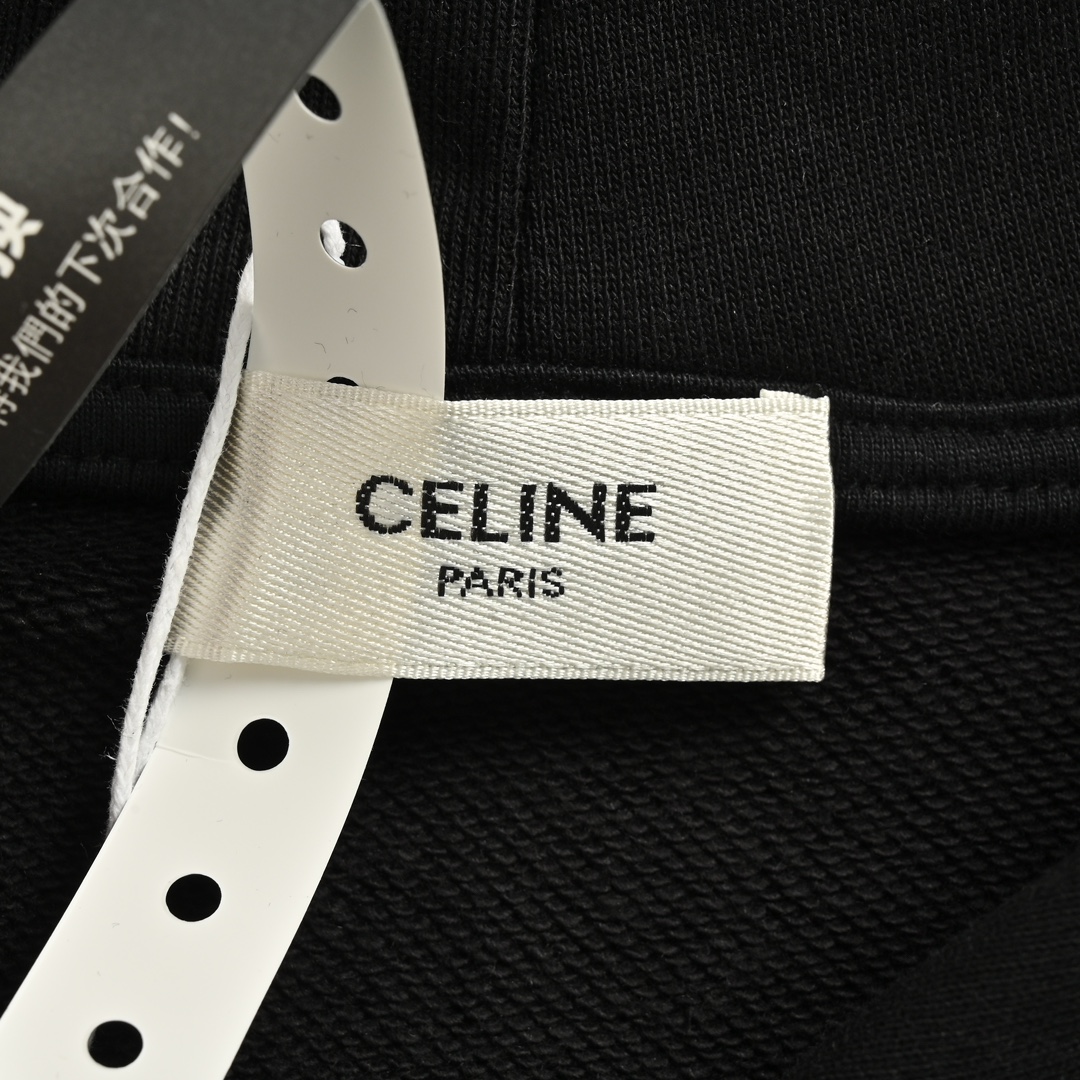 Celine/赛琳 24Fw 字母印花连帽卫衣