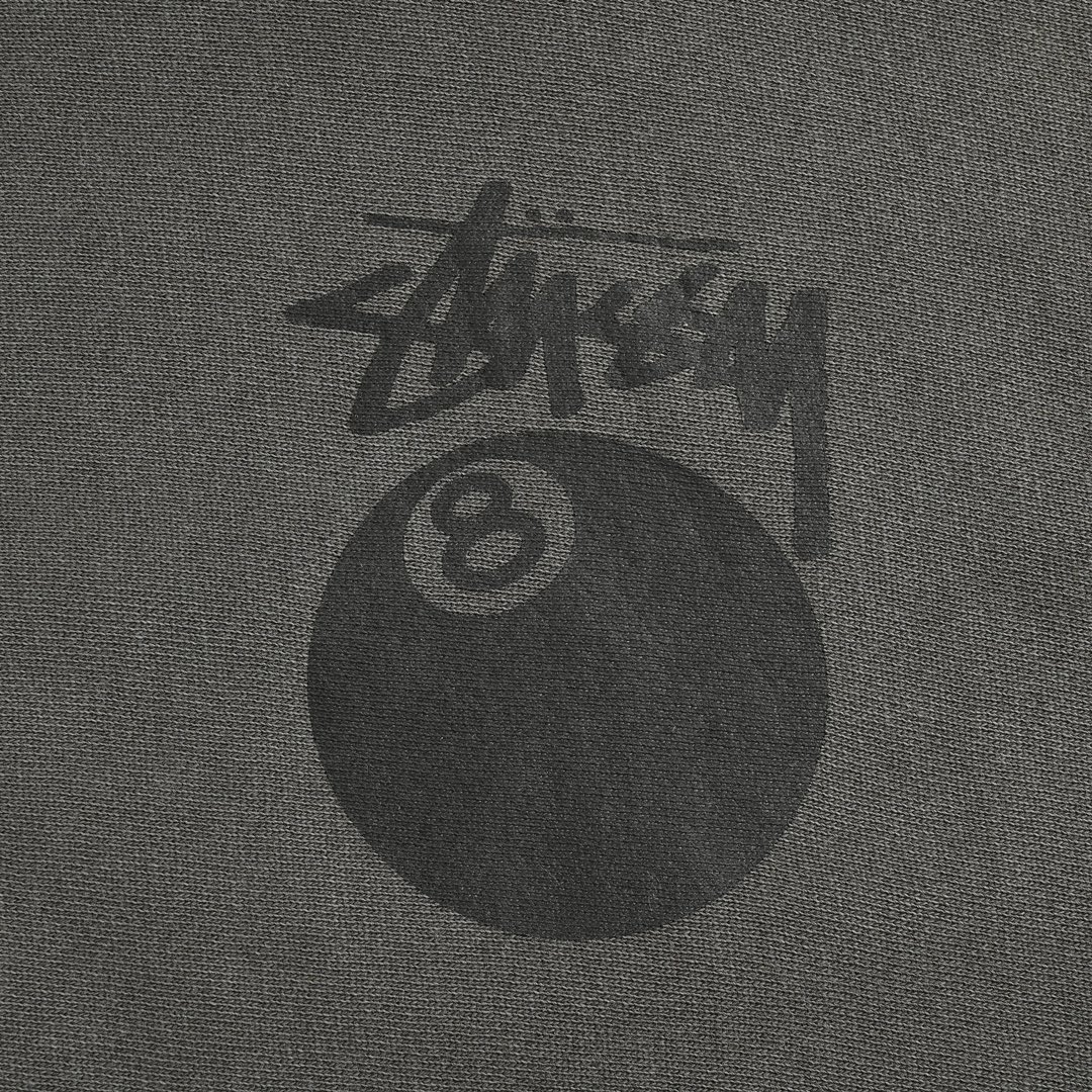 Stussy/斯图西 24Fw 黑八拉链连帽卫衣