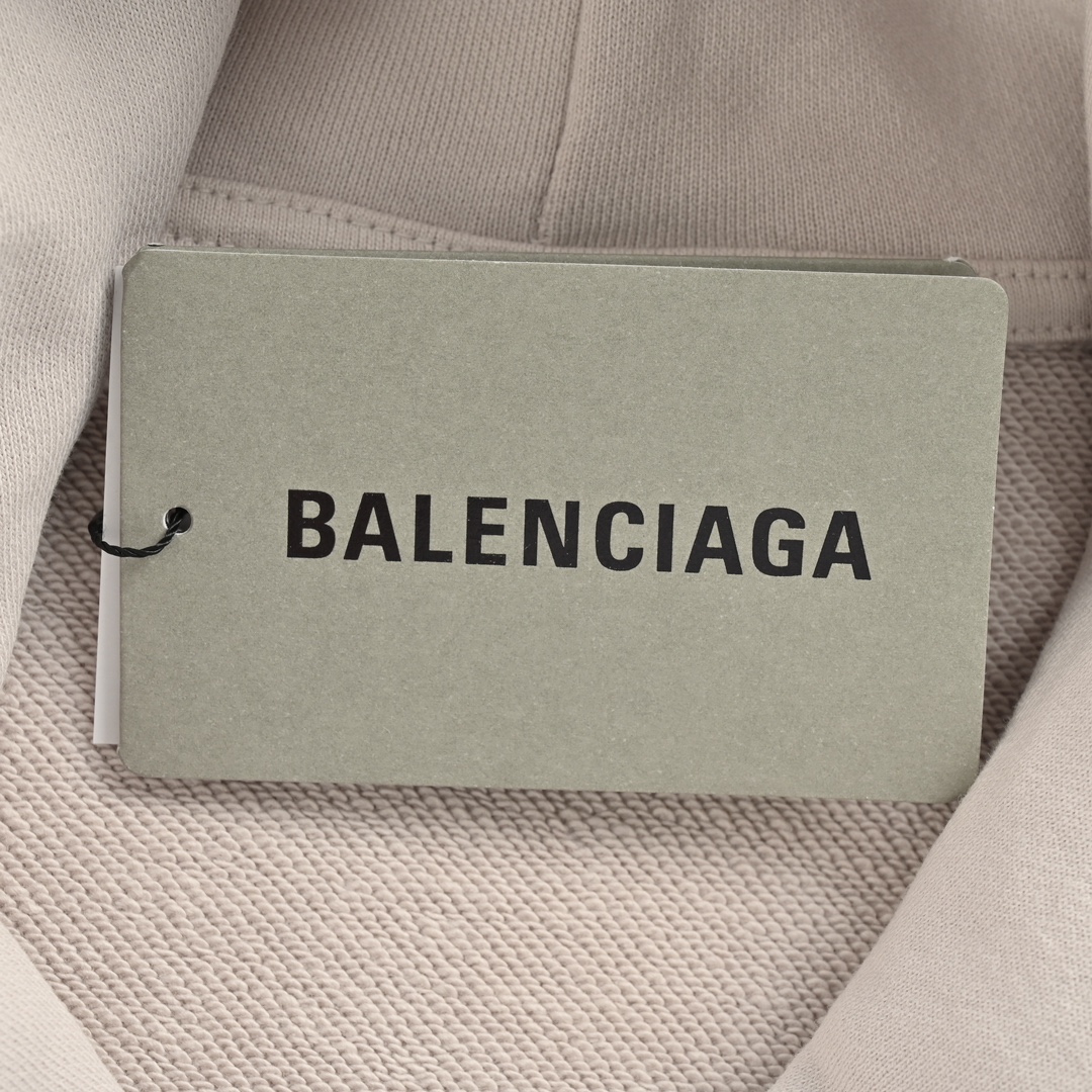 Balenciaga/巴黎世家 24Fw 无线信号字母印花连帽卫衣