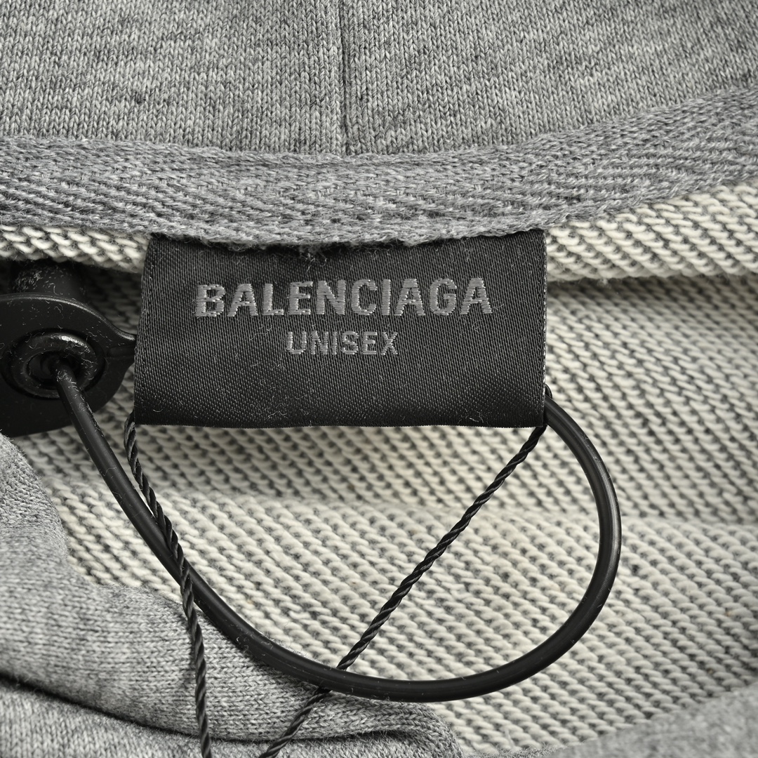 Balenciaga/巴黎世家 24Fw 爆裂字母印花连帽卫衣