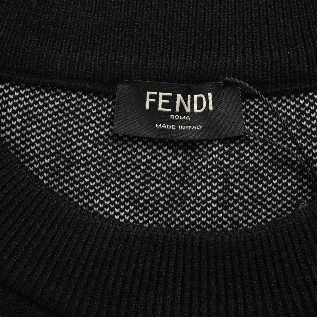 Fendi/芬迪 24Fw 手臂渐变FF提花针织毛衣 秋冬新款超精细毛衣