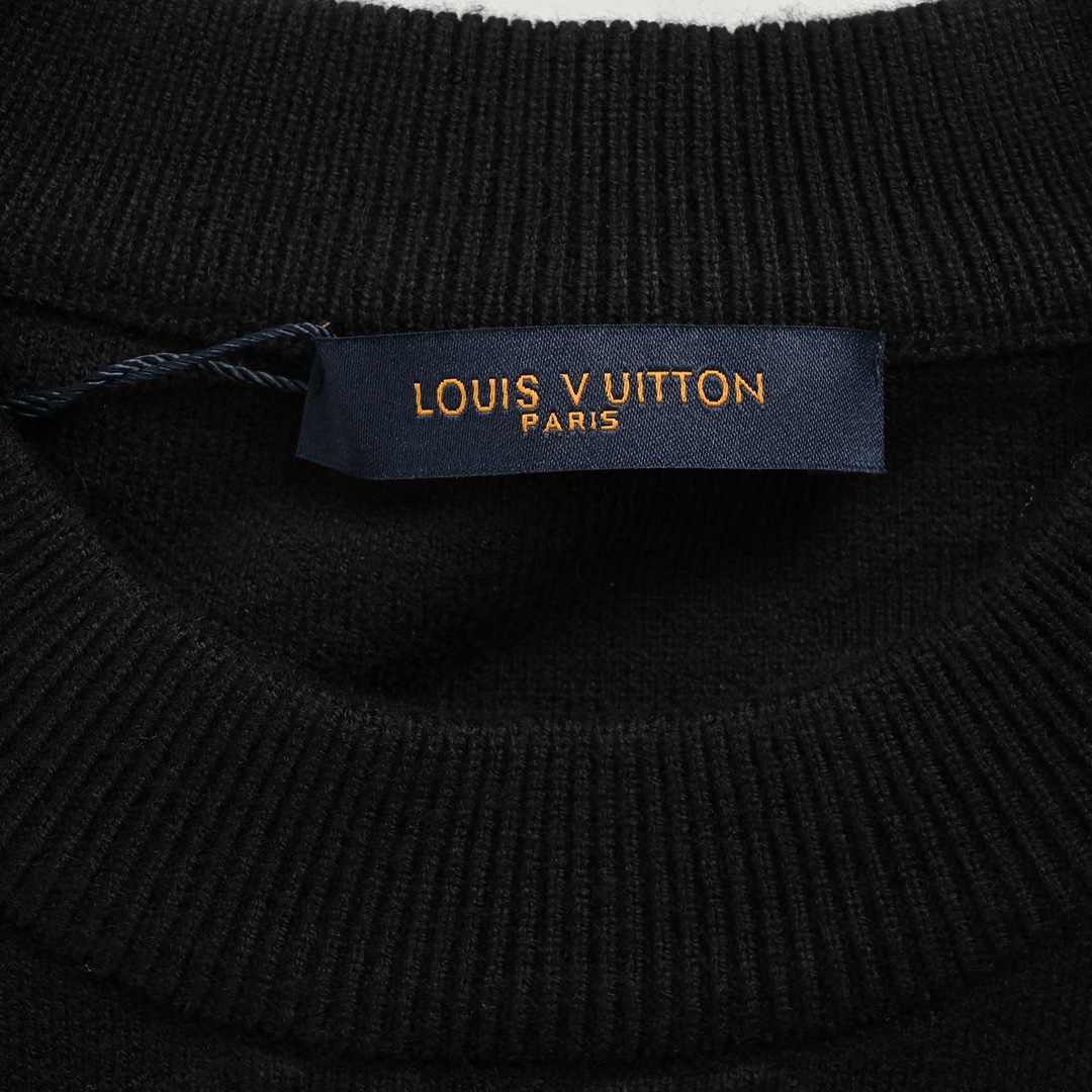 Louis Vuitton/路易威登 24Fw 满印暗纹提花针织毛衣