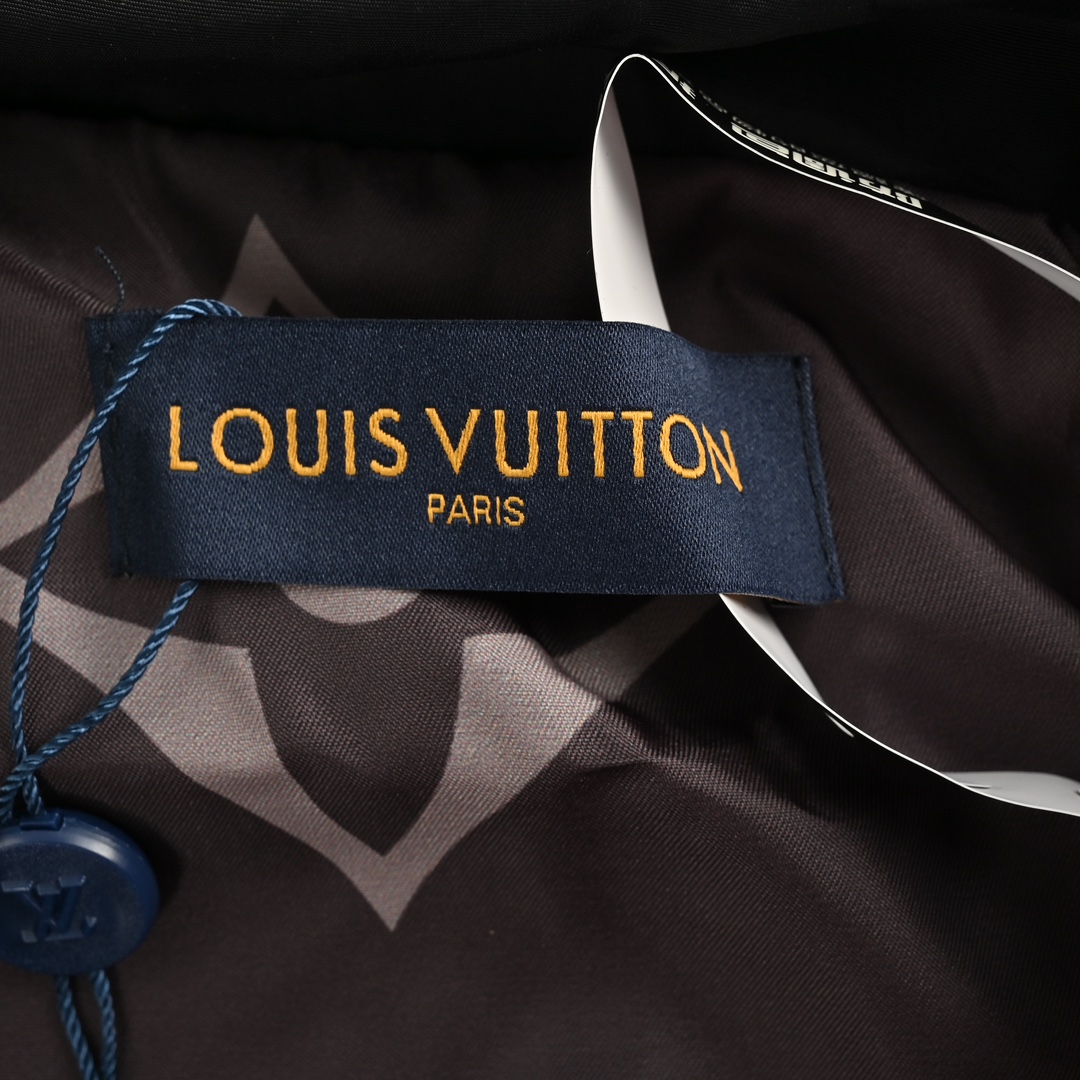 Louis Vuitton/路易威登 24Fw 老花拼接风衣拉链外套