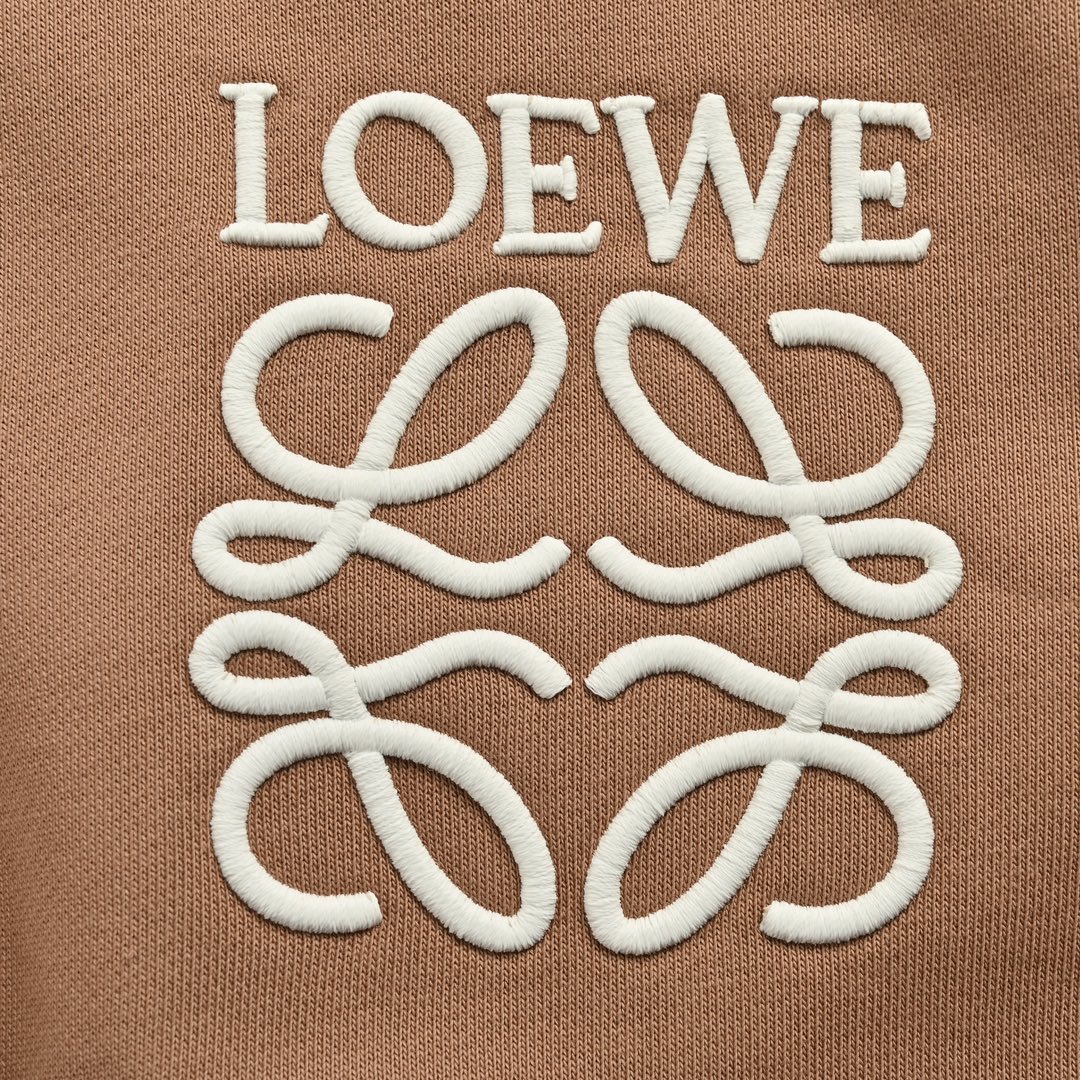 Loewe /罗意威 24Fw 刺绣logo手臂拼接拉链夹克外套