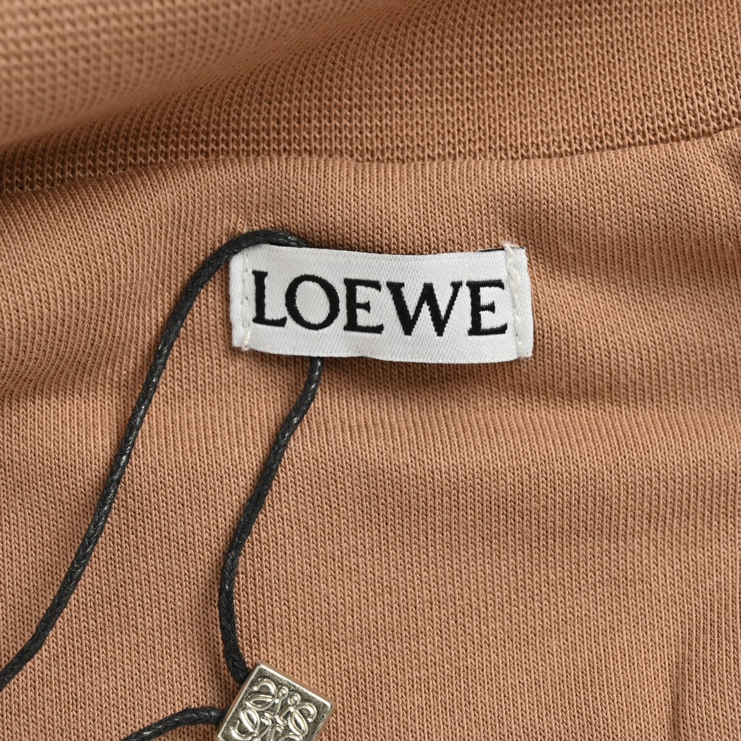 Loewe /罗意威 24Fw 刺绣logo手臂拼接拉链夹克外套