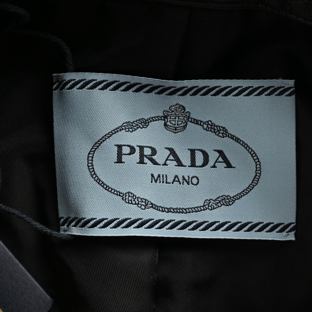 Prada/普拉达 24Fw 水洗做旧帆布牛仔夹克外套