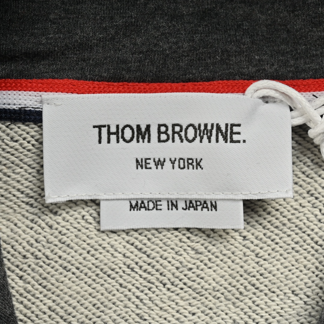 Thom Browne/汤姆布朗 四杠色织连帽卫衣