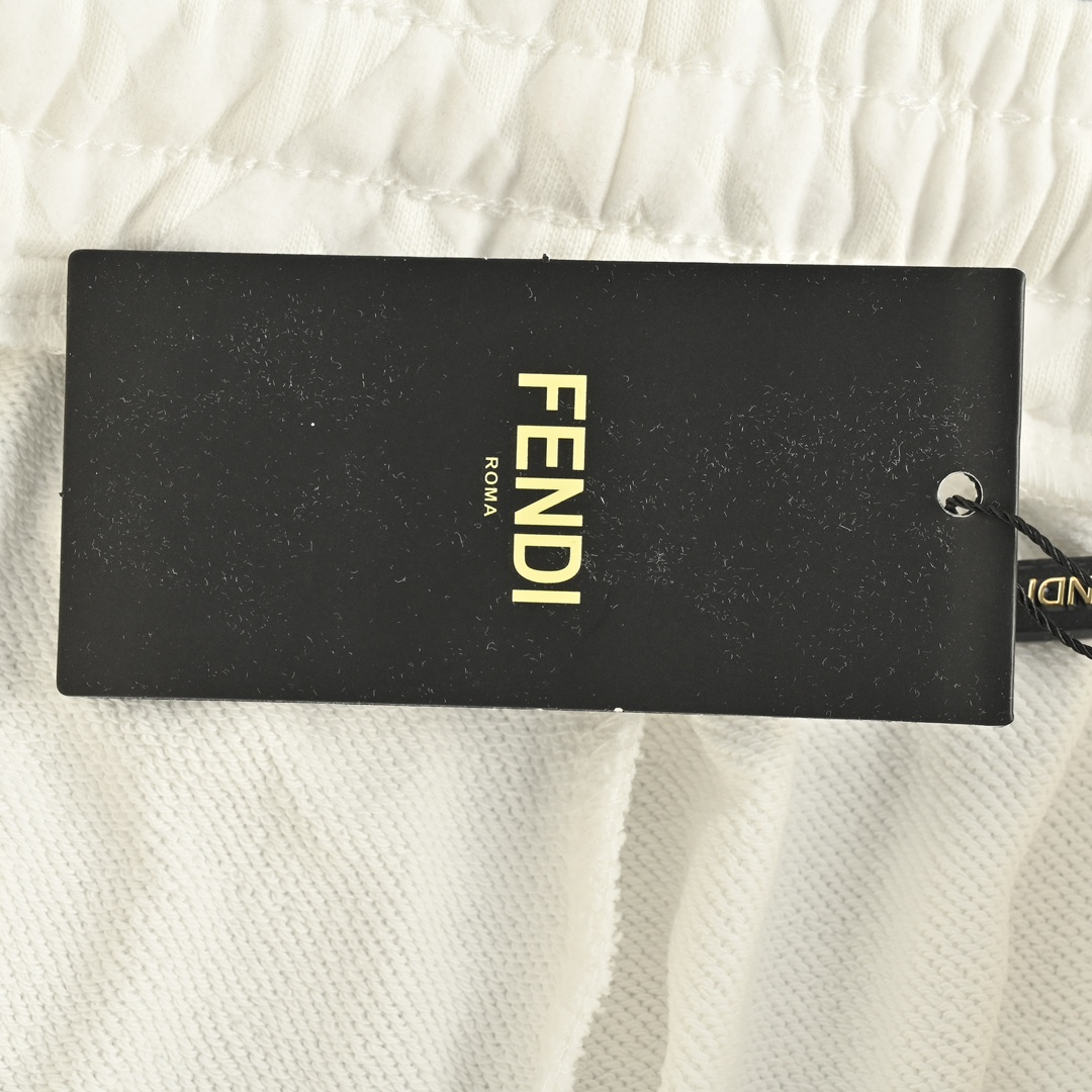 Fendi/芬迪 24Fw FF植绒满印印花长裤