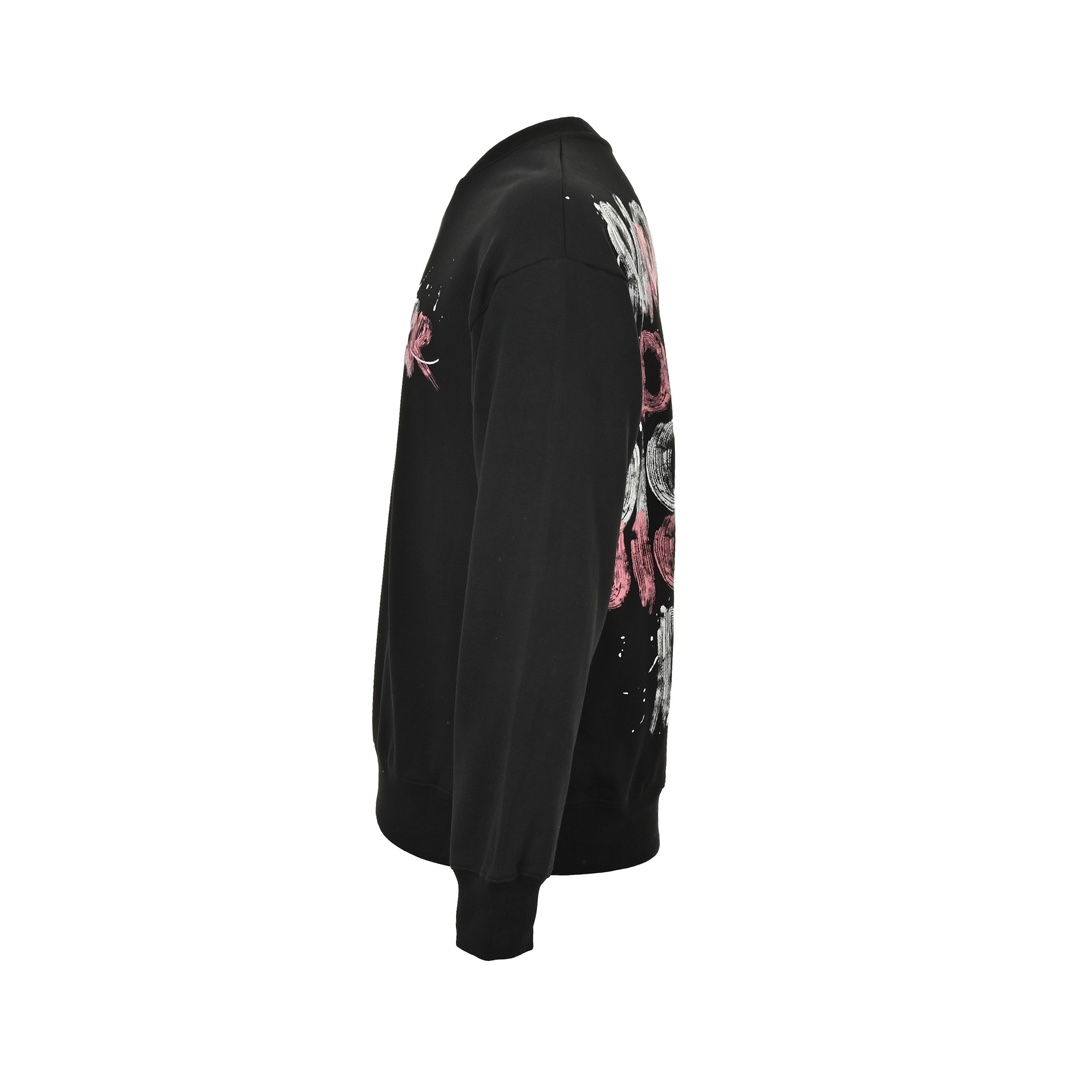 Dior/迪奥 24Fw 手绘涂鸦泼墨字母印花短圆领卫衣