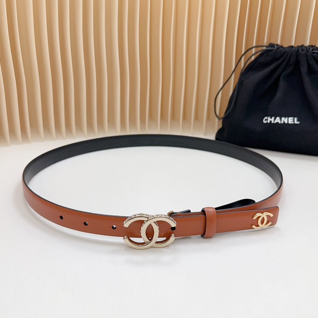 Original 💥💥💥2.0cm New from Chanel official website, double-sided imported calfskin plain weave, buckle width 2.0cm..…