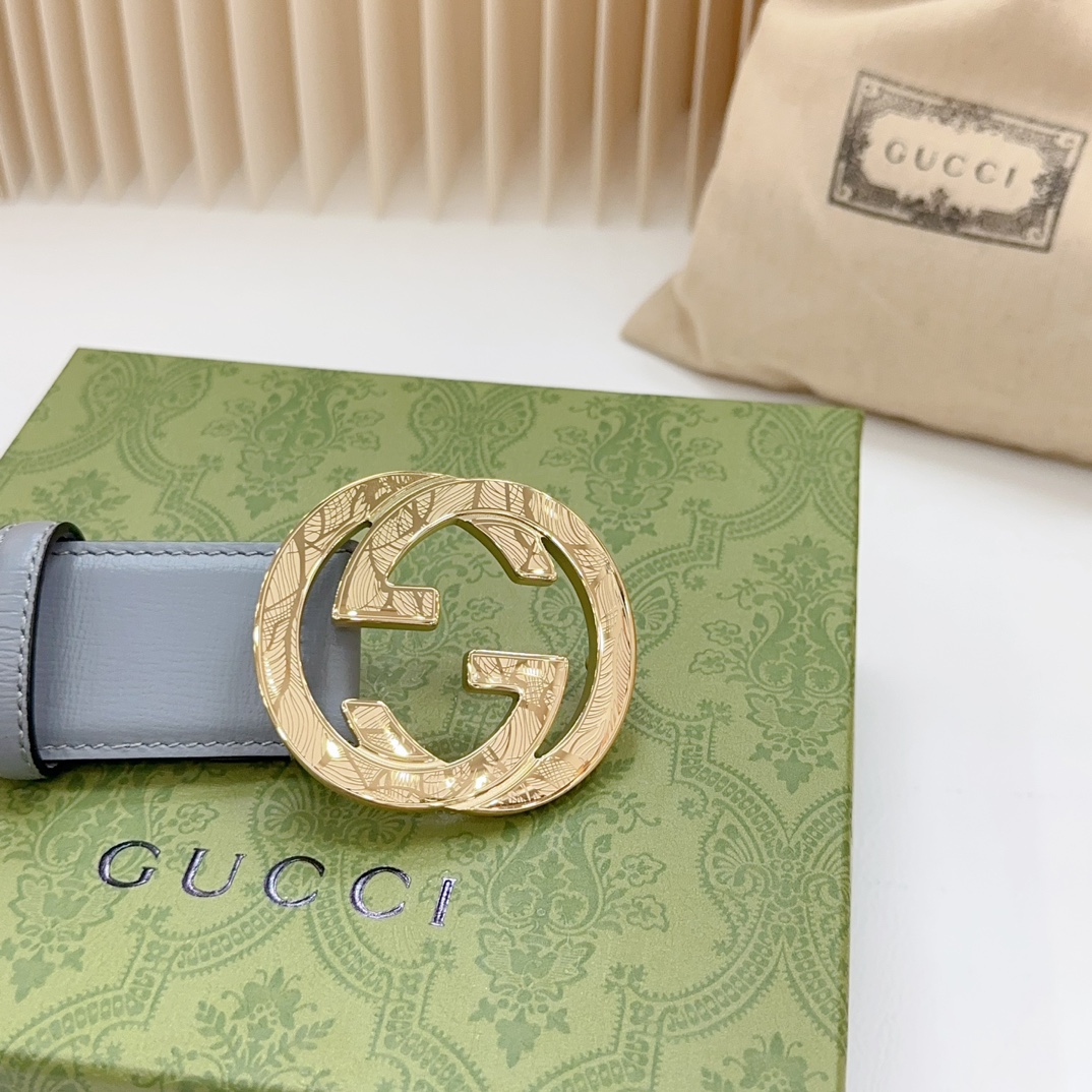 GUCCI高版本原厂皮料扣宽4.0cm长度75.80.85.90.95.100.105.110欧钢五金扣