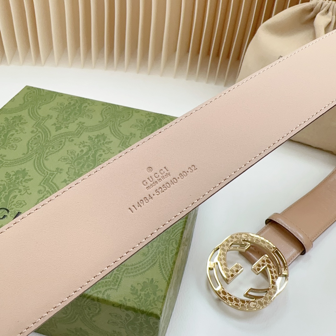 GUCCI高版本原厂皮料扣宽4.0cm长度75.80.85.90.95.100.105.110欧钢五金扣