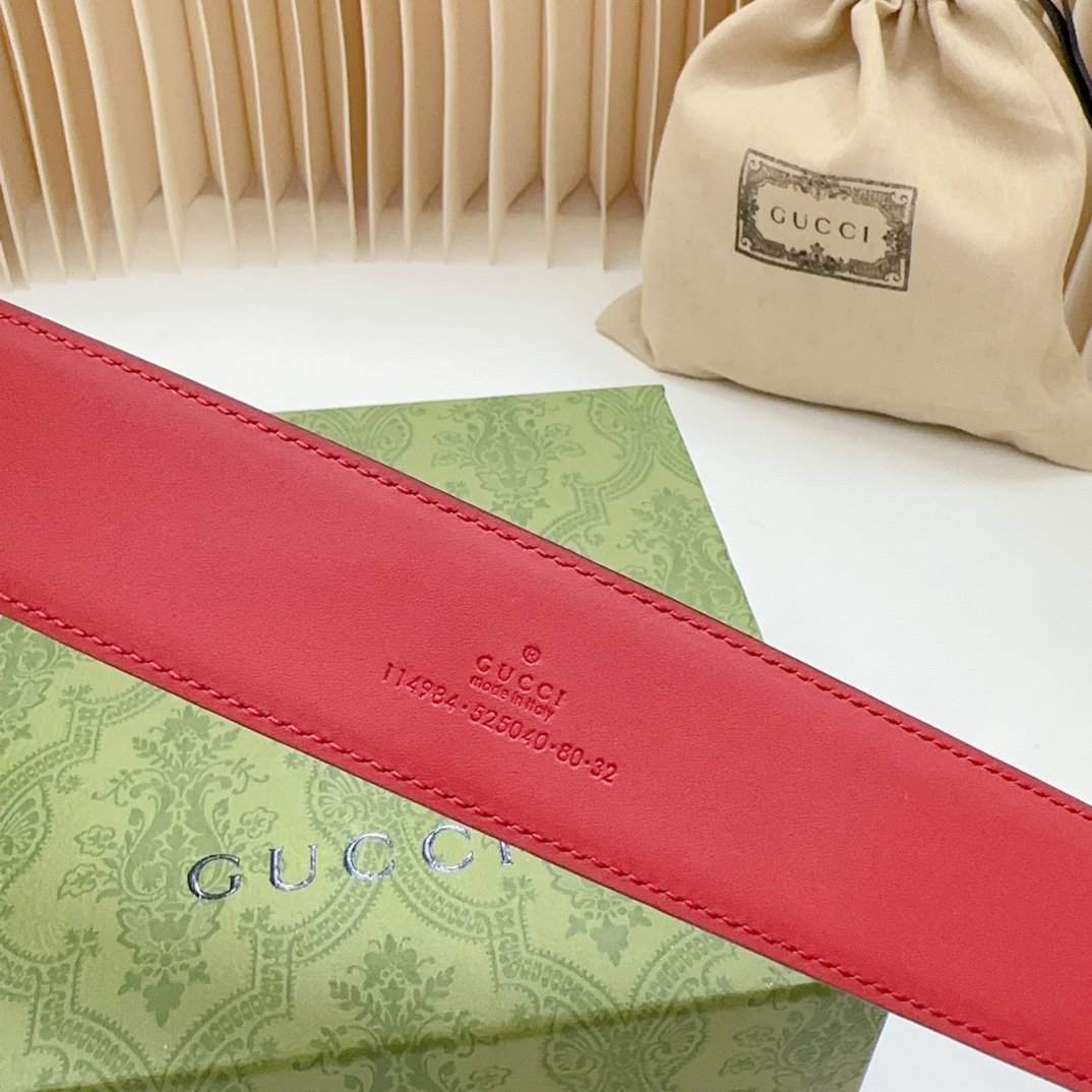 GUCCI高版本原厂皮料扣宽4.0cm长度75.80.85.90.95.100.105.110欧钢五金扣