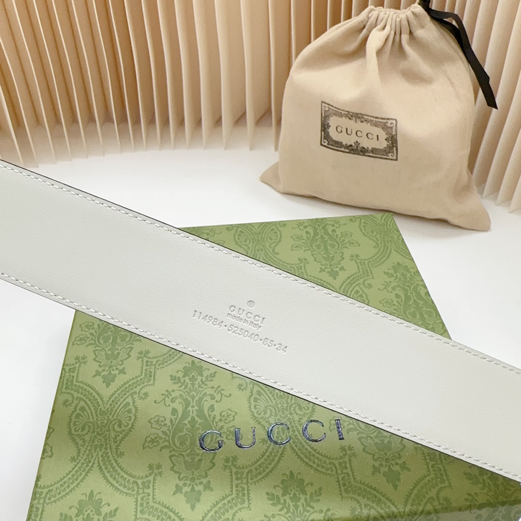 GUCCI高版本原厂皮料扣宽4.0cm长度75.80.85.90.95.100.105.110欧钢五金扣