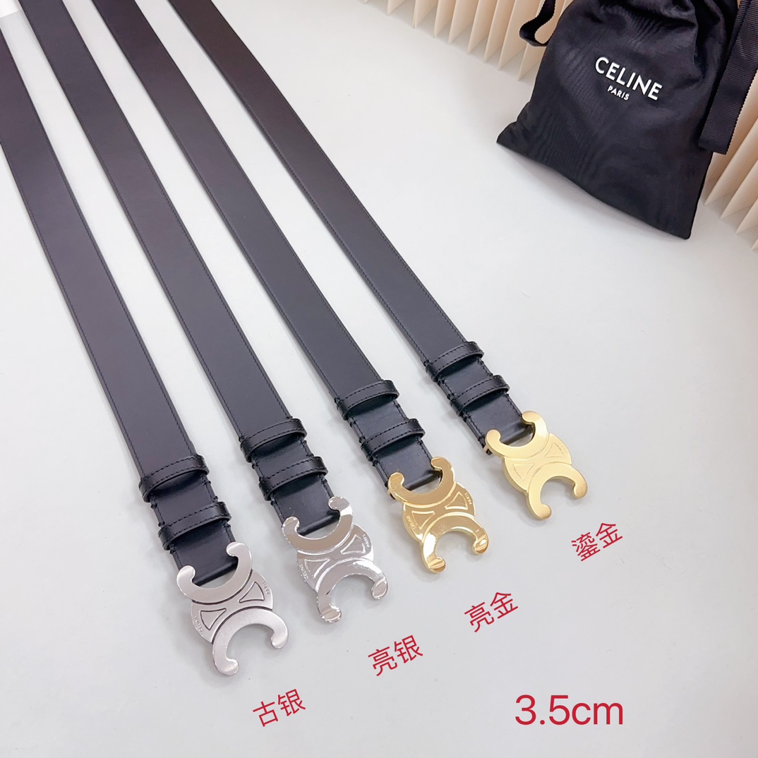 💥💥💥3.5cm 塞琳官网新款，双面头层牛皮皮料，长度：.75.80.85.90.95.100.105.