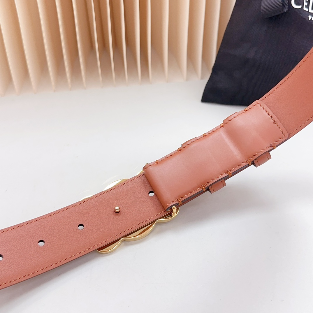 “Selene Official Network Classic Zeline Belt Purchase with Double-Headed Oxen Leather” - 图片 8