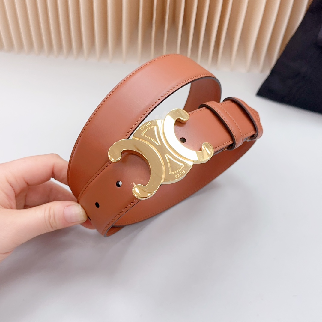 “Selene Official Network Classic Zeline Belt Purchase with Double-Headed Oxen Leather” - 图片 4