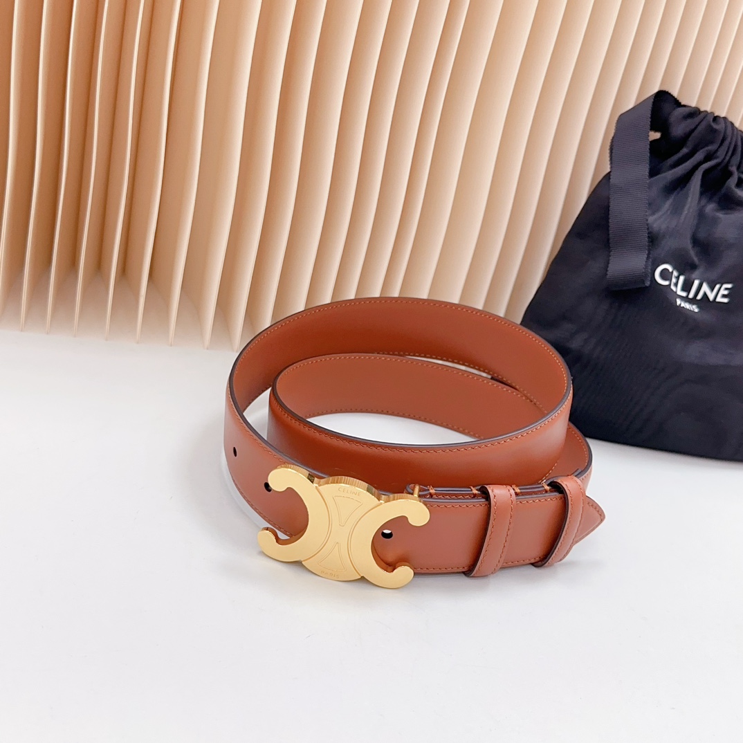 “Selene Official Network Classic Zeline Belt Purchase with Double-Headed Oxen Leather” - 图片 2