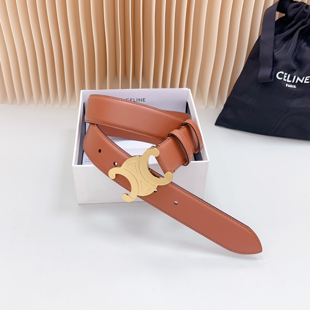 “Selene Official Network Classic Zeline Belt Purchase with Double-Headed Oxen Leather” - 图片 3