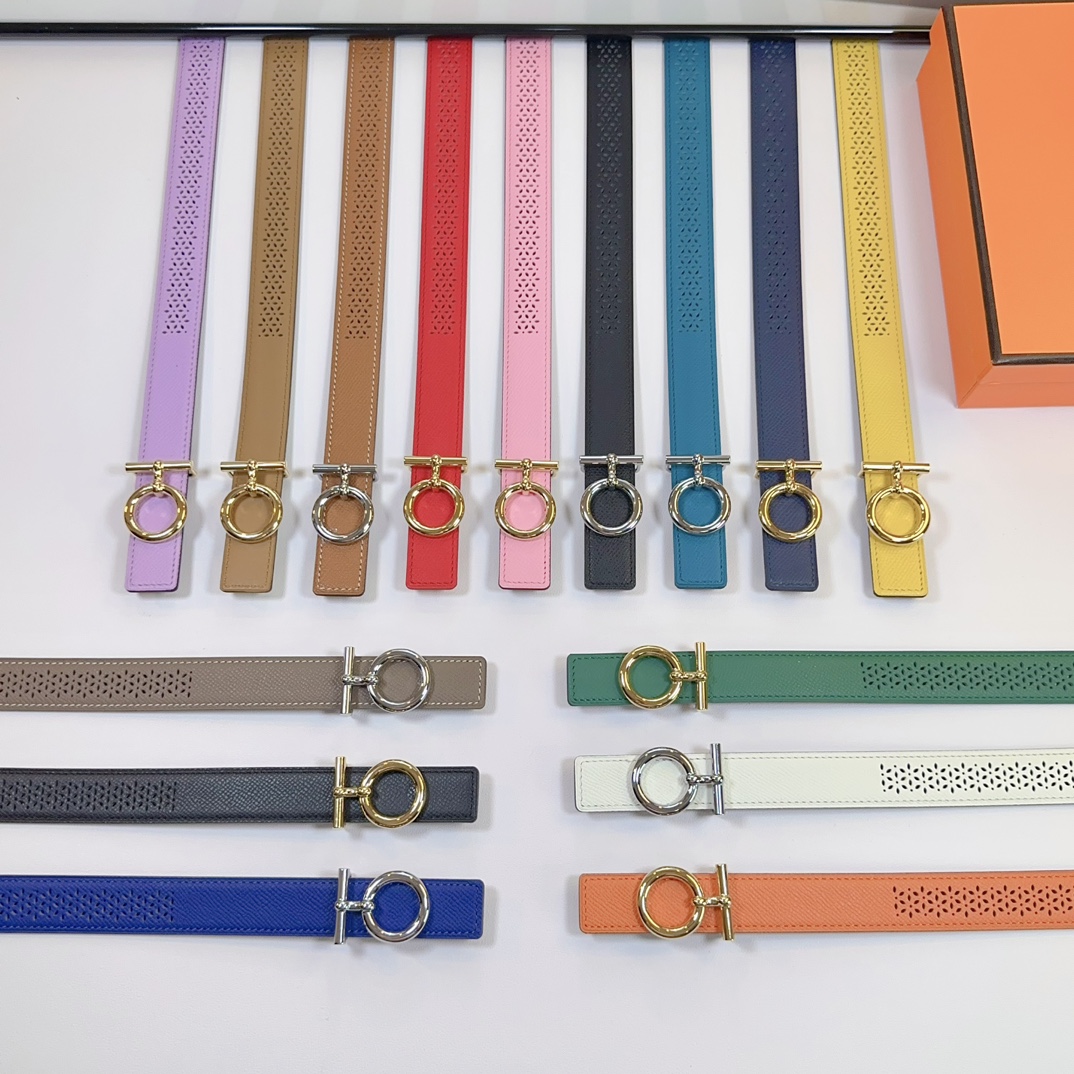 💥💥💥Cinturón nuevo de Hermès de 2.5cm, cuero de vacuno de doble cara de primera capa, longitudes: 75.80.85.…
