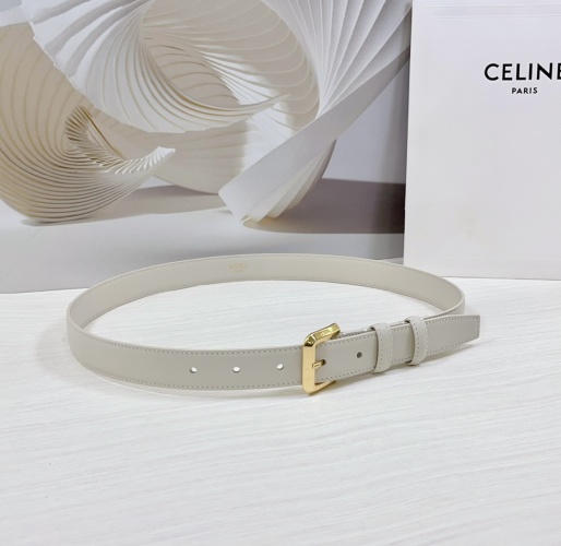 Celine 2.5cm Women's Belt in Double-Sided Leather with Gold Hardware 1 Celine 2.5cm Women's Belt in Double-Sided Leather with Gold Hardware