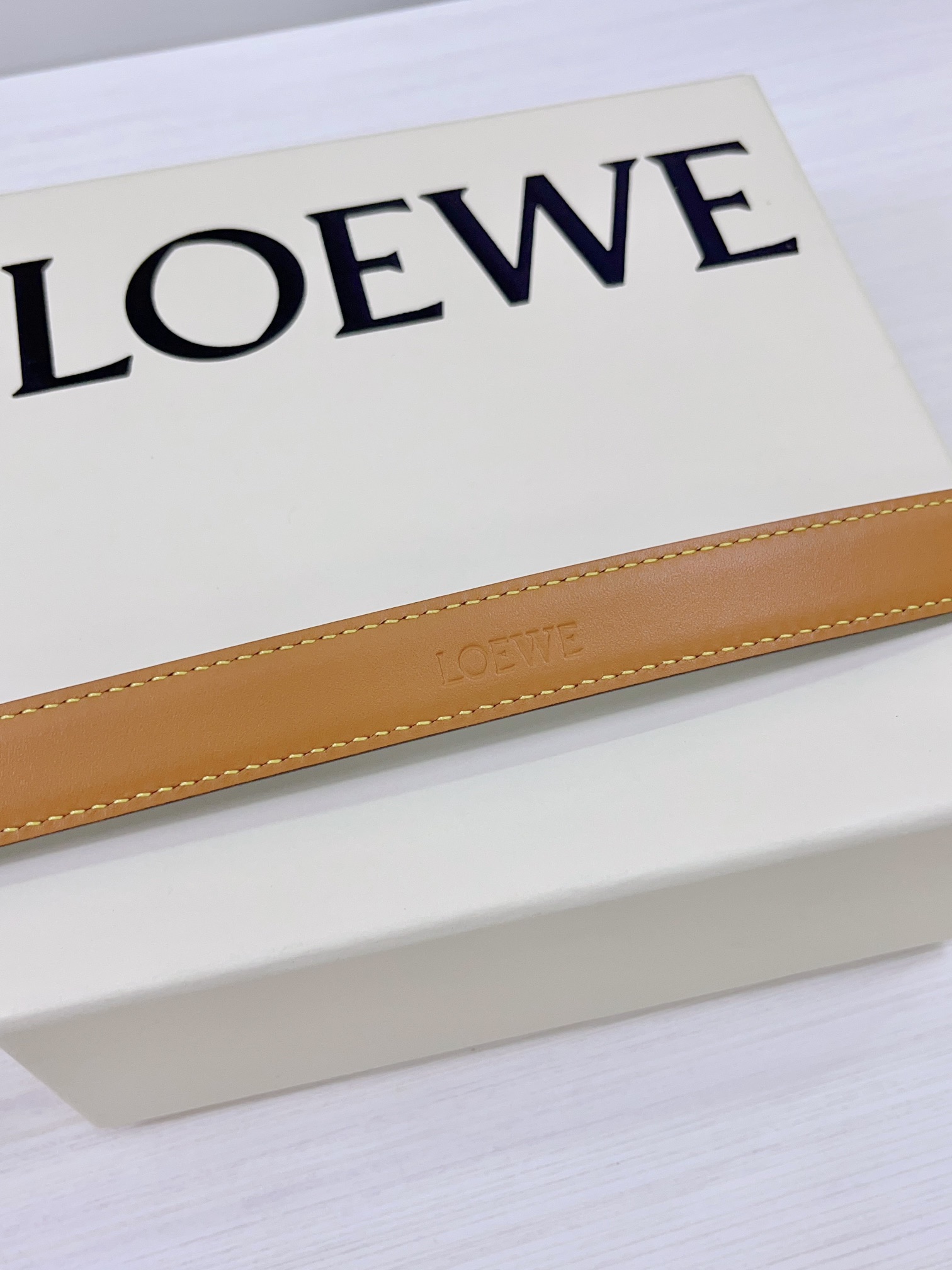 .0cm罗意威LOEWE腰带双面头层牛皮皮料长度.75.80.85.90.95.100欧铜五金扣原版开模