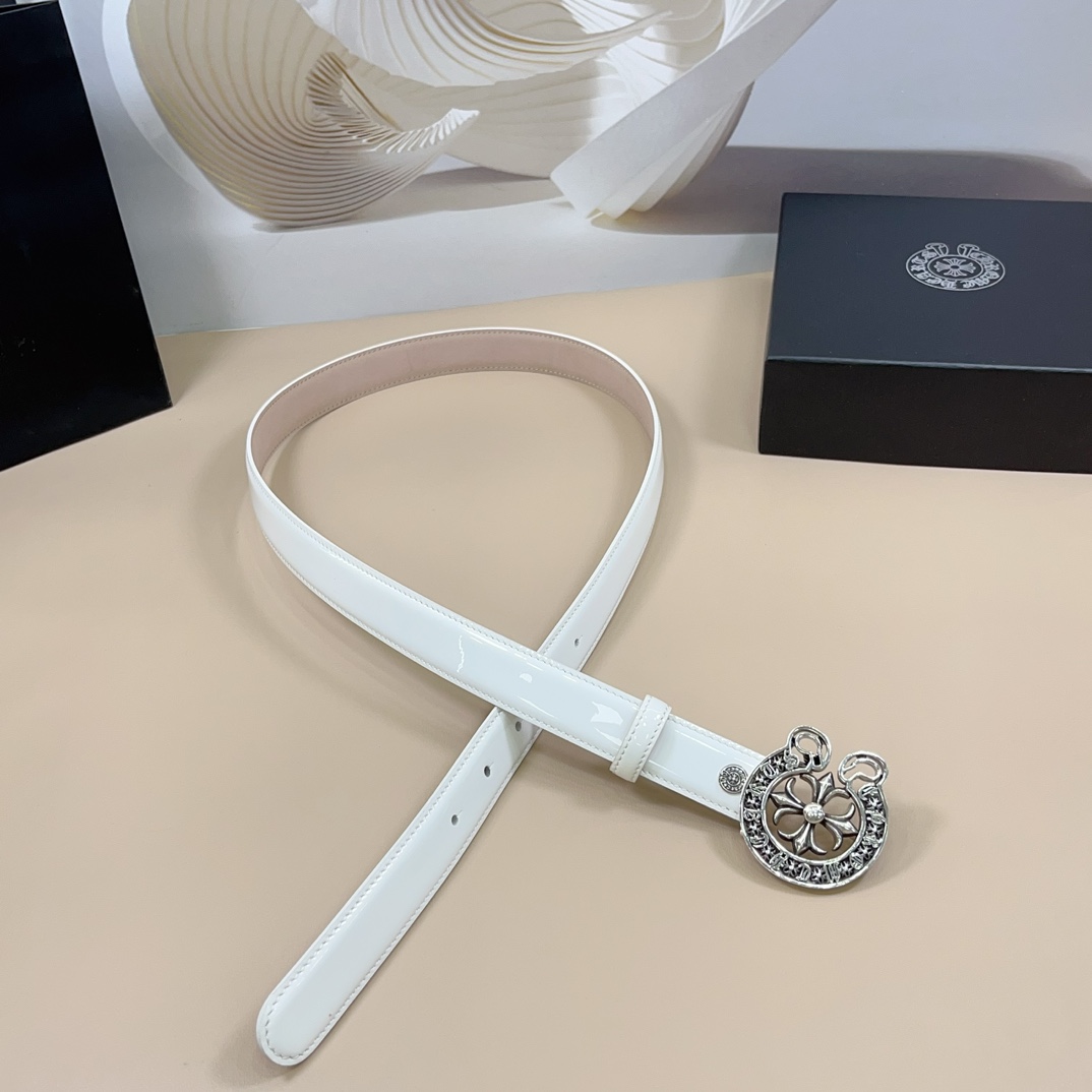 克罗心mini版腰带可拆卸款原版小牛皮搭配经典Logo纯铜镀银S925五金自然做旧宽度2.5cm