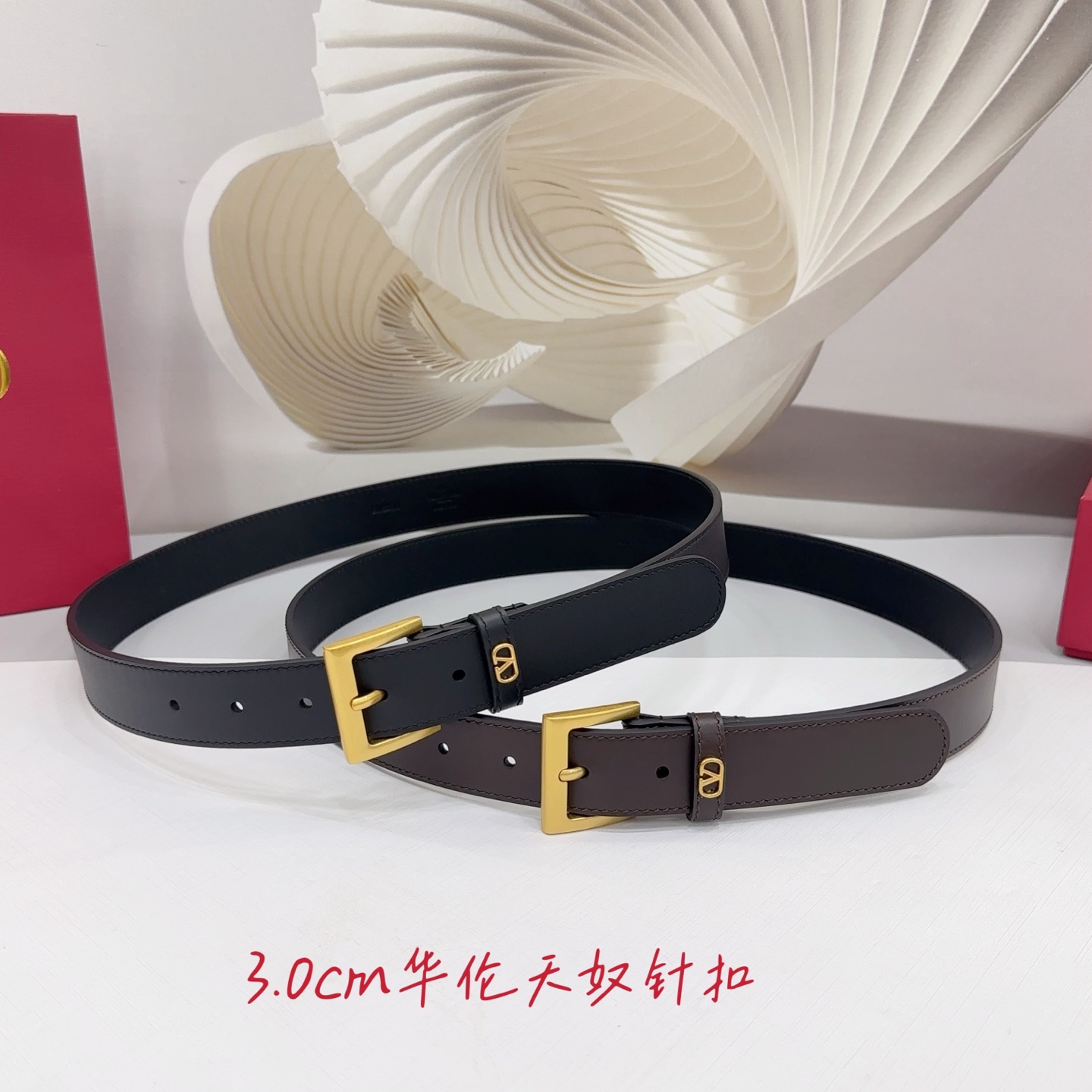 💥💥💥3.0cm华伦天奴腰带，双面头层牛皮，长度：.75.80.85.9095.100.105欧，五金针