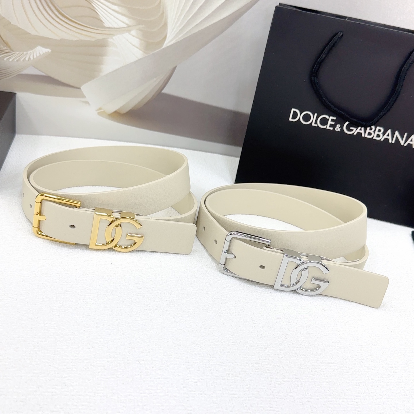 💥💥💥3.0cm杜嘉班纳D&G腰带，双面头层牛皮，长度：.75.80.85.90.95.100.欧，铜五