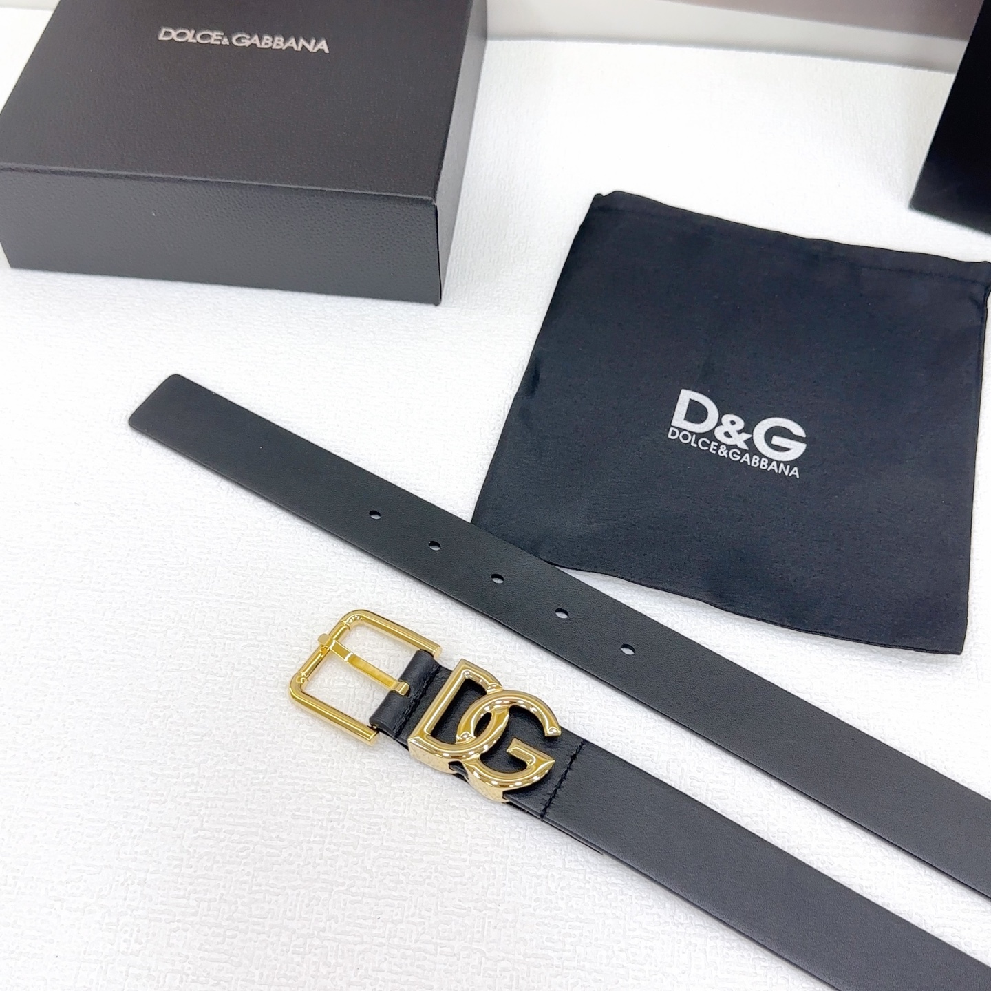 💥💥💥3.0cm杜嘉班纳D&G腰带，双面头层牛皮，长度：.75.80.85.90.95.100.欧，铜五