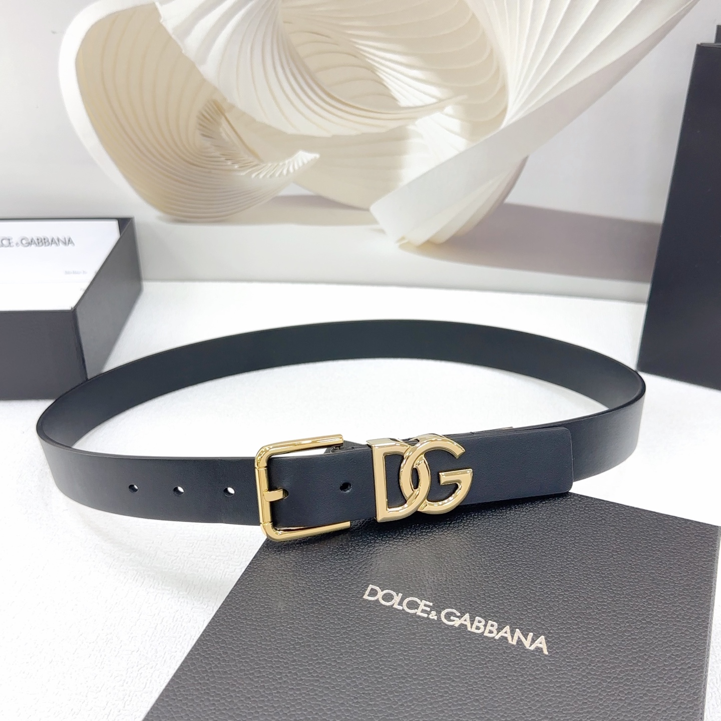 💥💥💥3.0cm杜嘉班纳D&G腰带，双面头层牛皮，长度：.75.80.85.90.95.100.欧，铜五