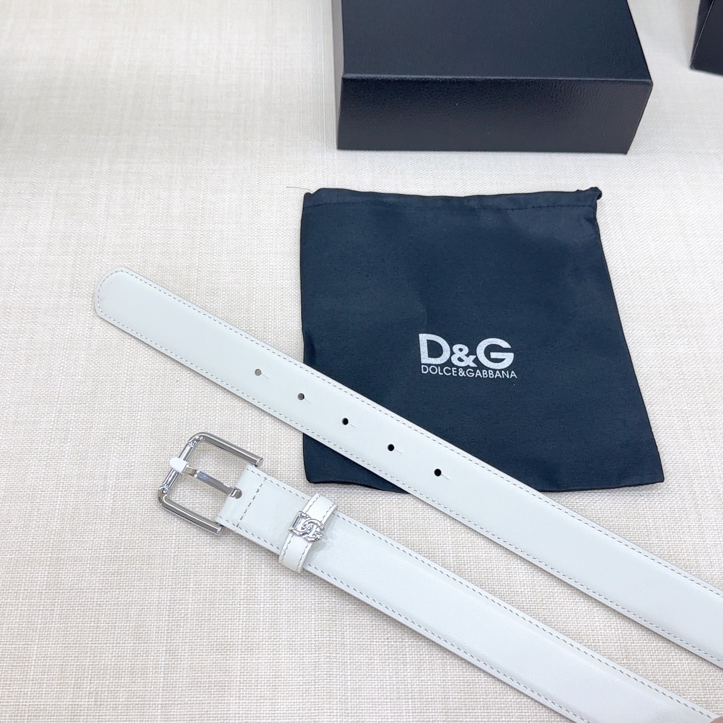 💥💥💥3.0cm D&G腰带，双面头层牛皮，长度：75.80.85.90.95.100.105.欧，五扣