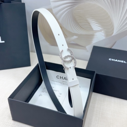 Chanel 2.0cm Reversible Leather Belt with Rhinestone Buckle 1 Chanel 2.0cm Reversible Leather Belt with Rhinestone Buckle