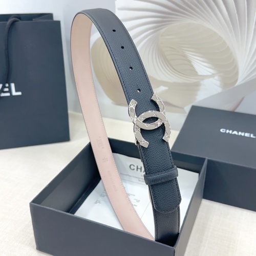 Chanel 3.0cm Reversible Leather Belt with Double 'C' Buckle 1 Chanel 3.0cm Reversible Leather Belt with Double 'C' Buckle