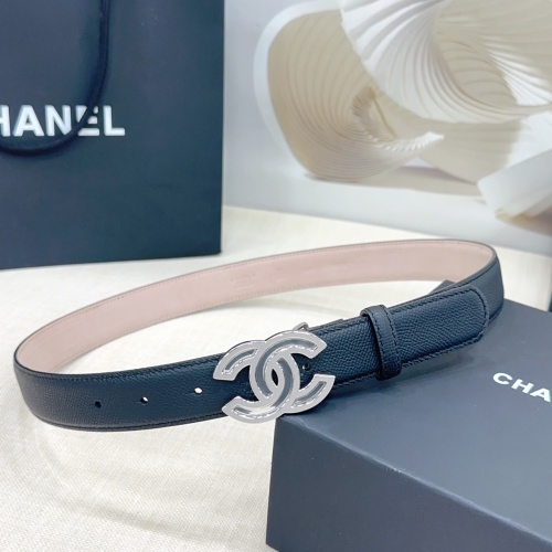 Elegant Chanel 3.0cm Leather Belt with Double-Sided Design & CC Buckle 1 Elegant Chanel 3.0cm Leather Belt with Double-Sided Design & CC Buckle