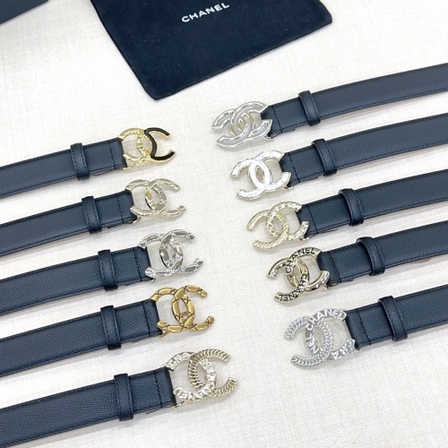 Chanel 3.0cm Reversible Leather Belt with CC Buckle, Various Sizes Available