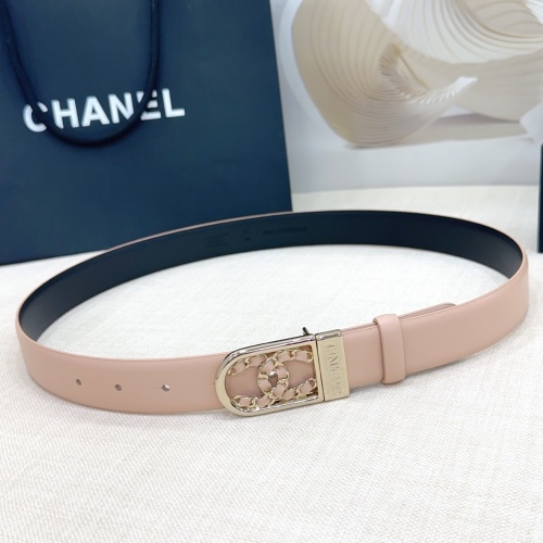 Chanel 3.0cm Reversible Leather Belt with CC Buckle, Gold Hardware 1 Chanel 3.0cm Reversible Leather Belt with CC Buckle, Gold Hardware