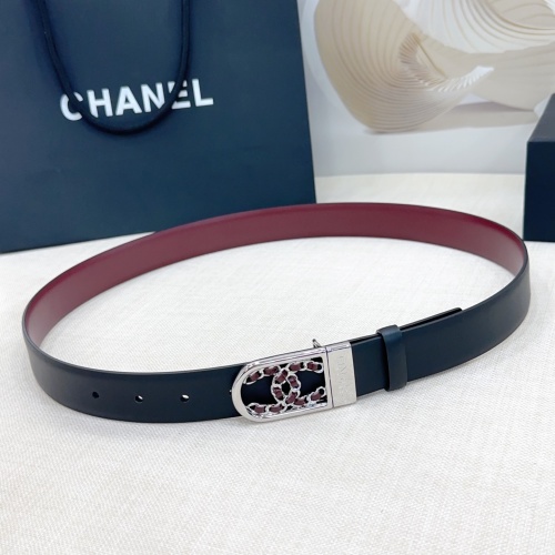 Chanel 3.0cm Reversible Leather Belt with CC Buckle - Various Sizes 1 Chanel 3.0cm Reversible Leather Belt with CC Buckle - Various Sizes