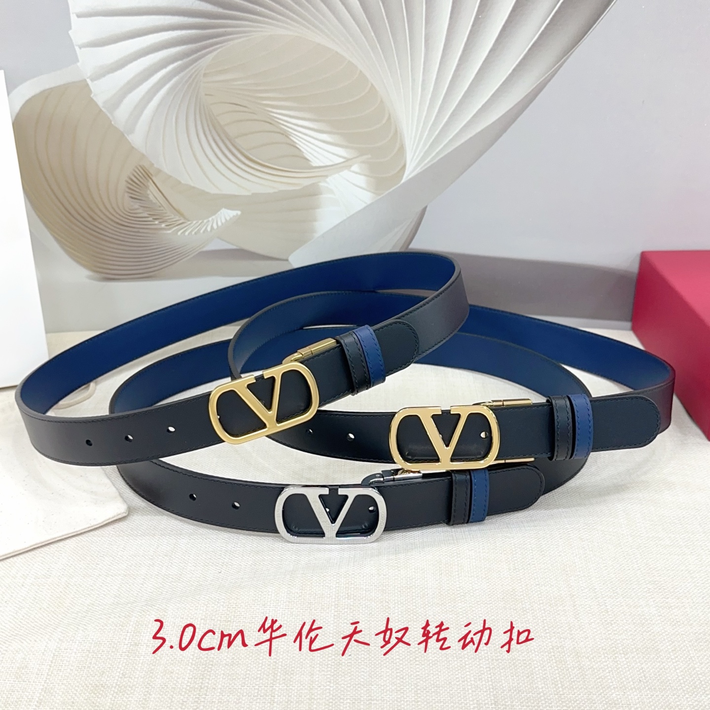 💥💥💥3.0cm华伦腰带，双面头层牛皮，长度：75.80.85.90.95.100.105.110欧，铜