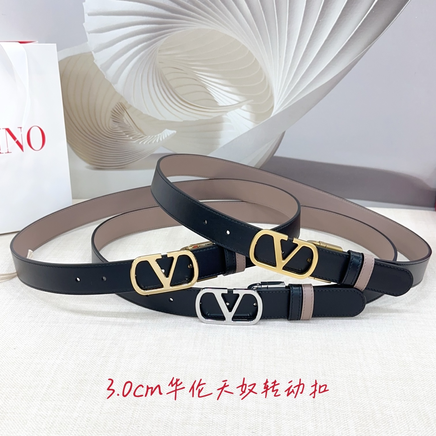 💥💥💥3.0cm华伦腰带，双面头层牛皮，长度：75.80.85.90.95.100.105.110欧，铜