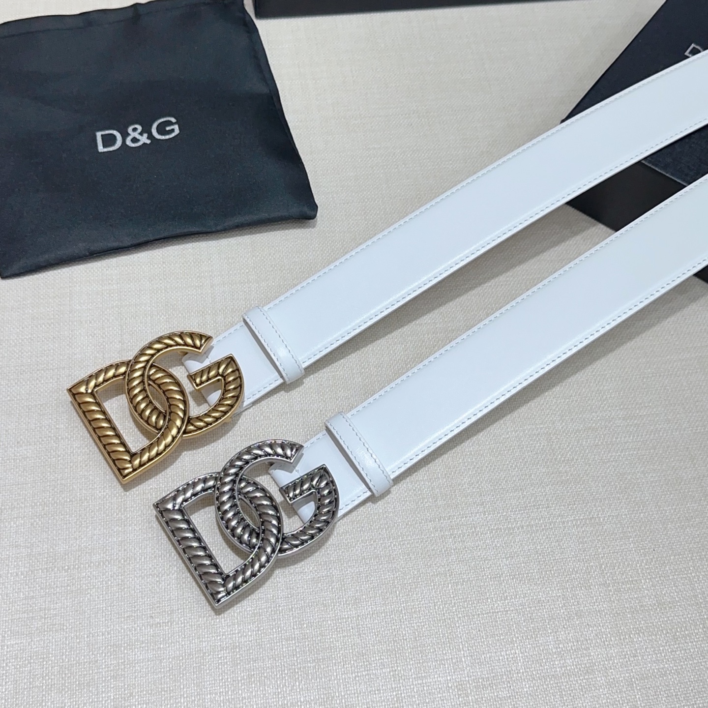 💥💥💥4.0cm迪嘉班纳D&G腰带，双面头层牛皮，长度：75.80.85.90.95.100.105.1