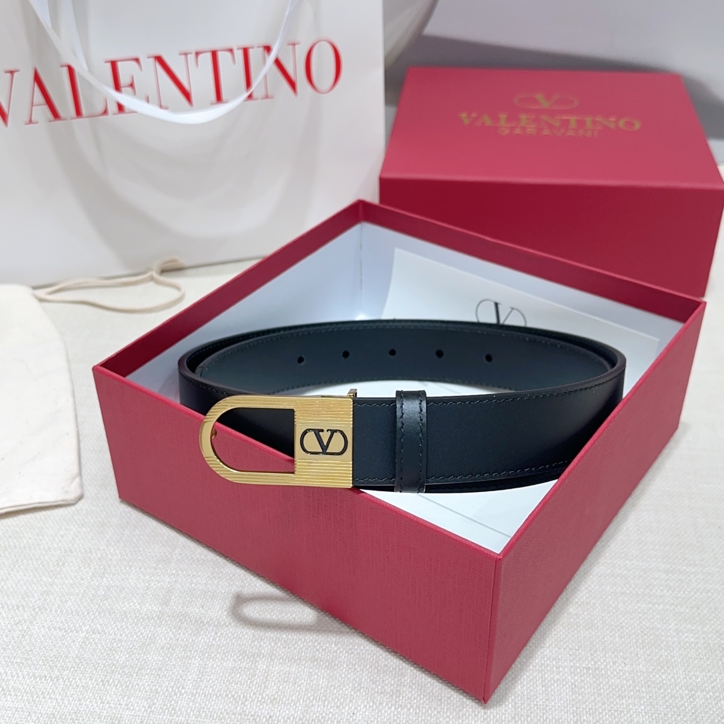 💥💥💥3.0cm华伦天奴腰带，双面头层牛皮，长度：75.80.85.90.95.100.105欧，铜五金